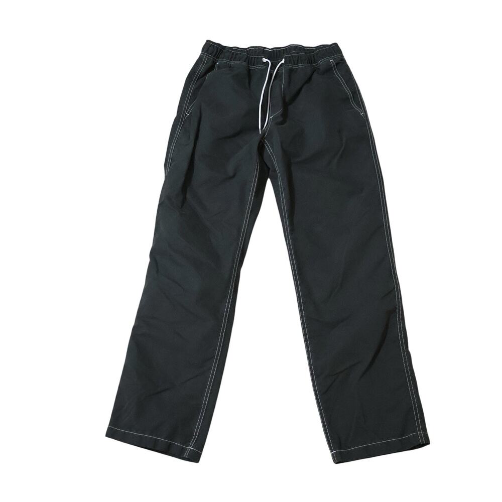Katin Washed Black Surfside Pants M Beach Gorpcore Lounge Contrast Stitching